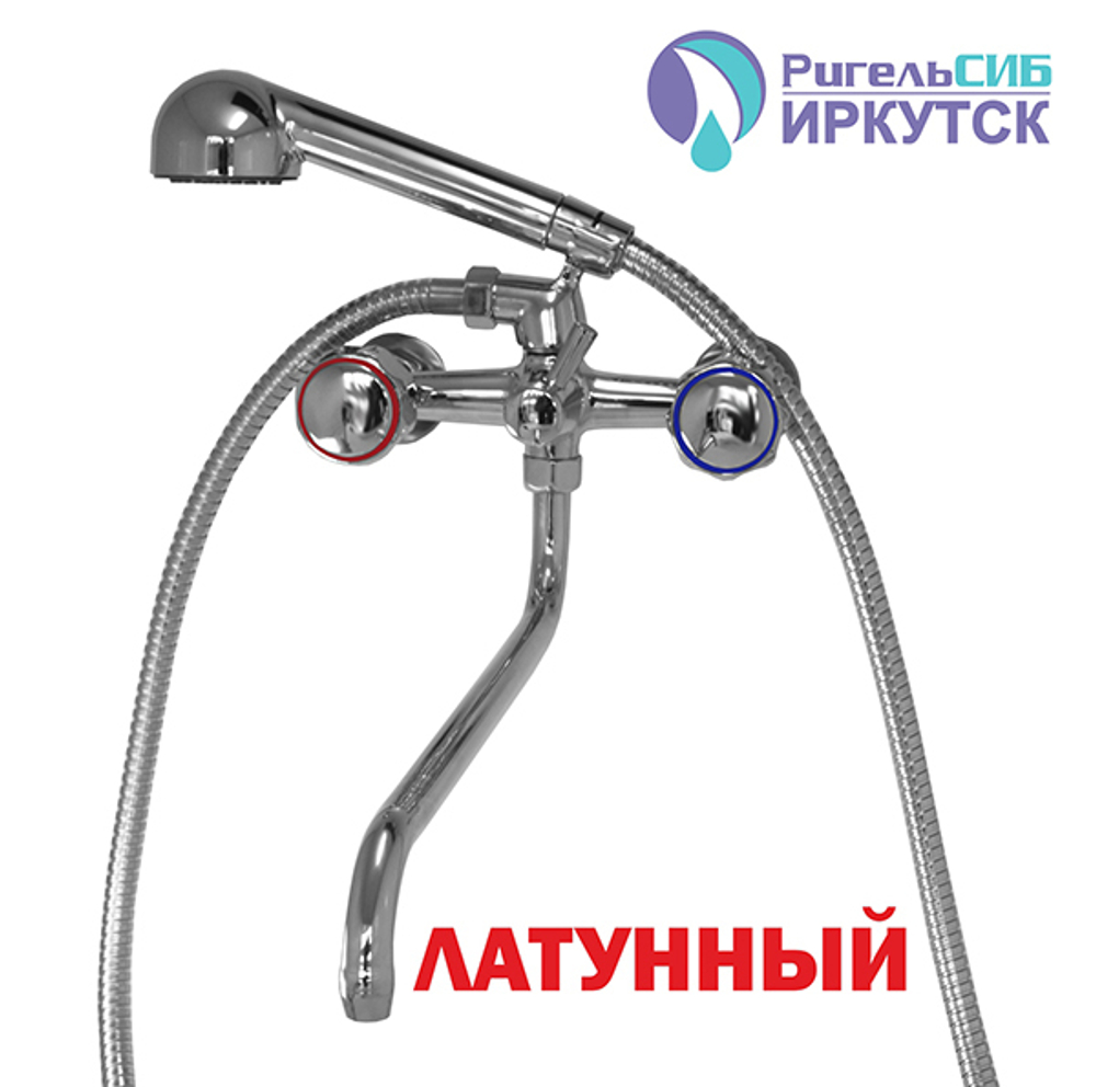 Смеситель для ванны и раковины 1/2 кер Иркутск Р-К 21 ЭРИКА