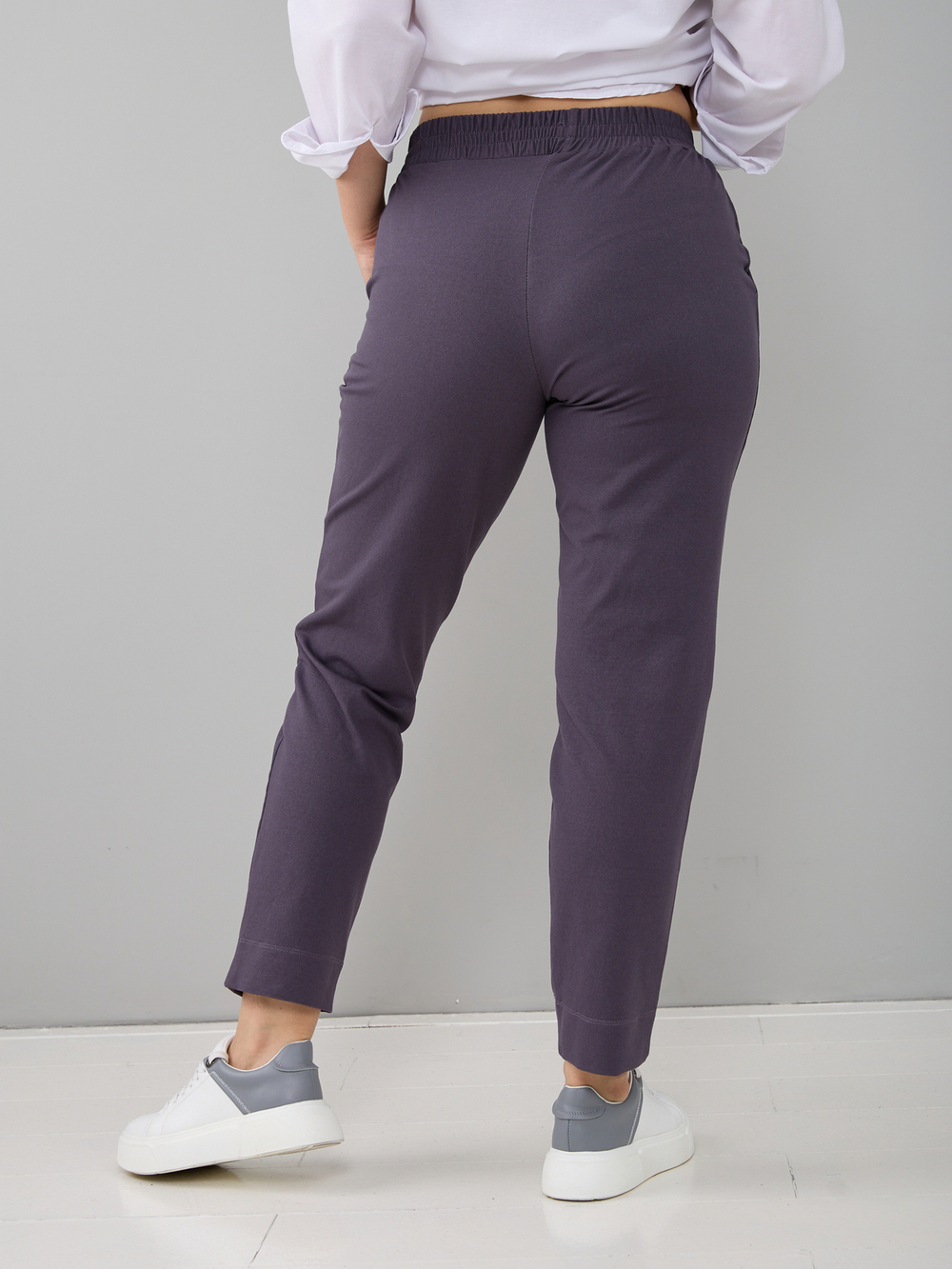 Брюки Бдж-129/серофиолетовый-джинс