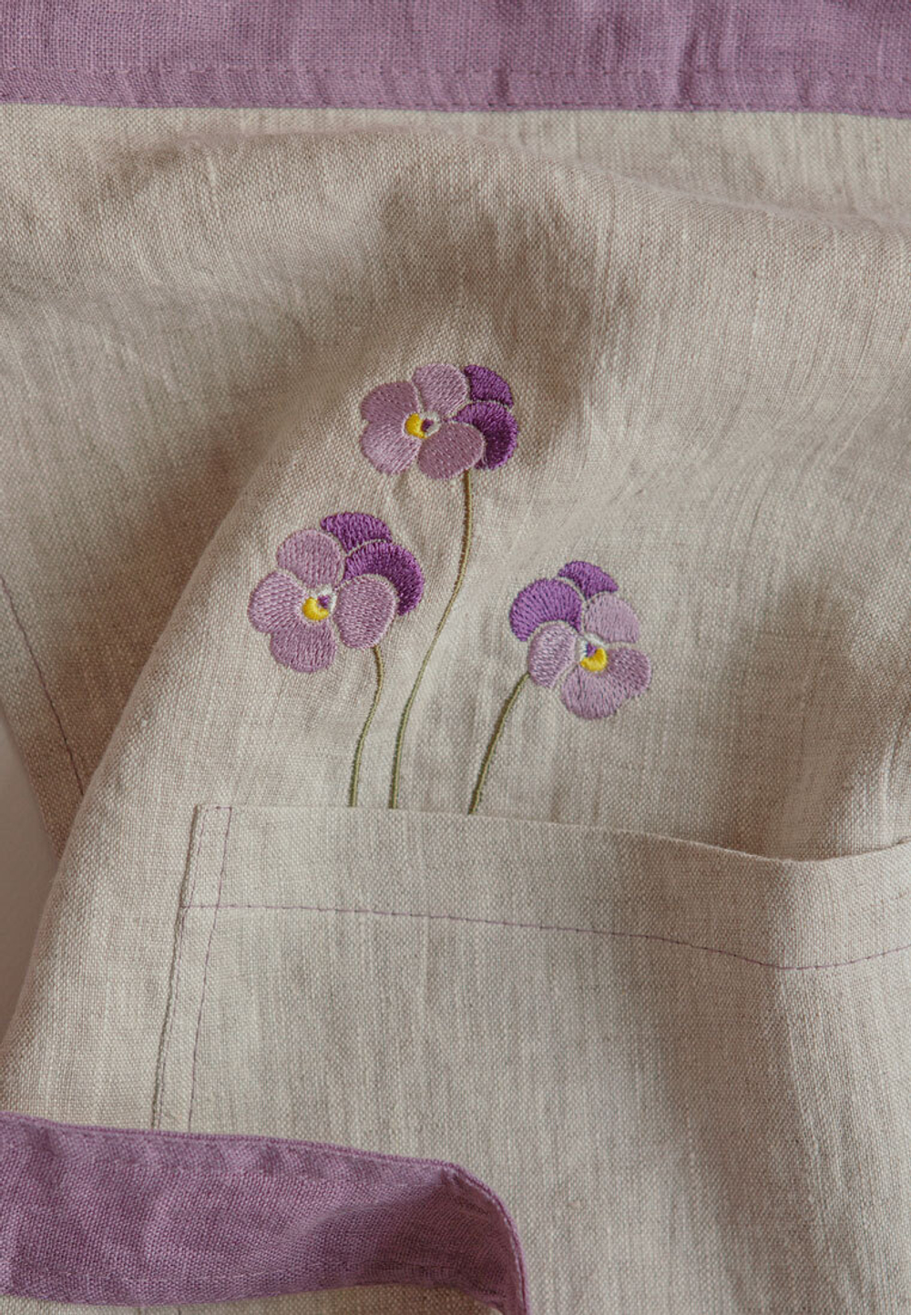 Фартук в мешочке 69х81 Luxberry Viola бежевый/сиреневый