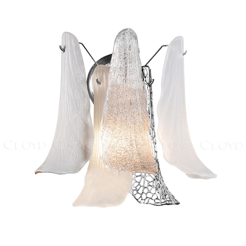 Бра Cloyd WASABI W2 / выс. 33 см - керамика - хром (арт.20662)