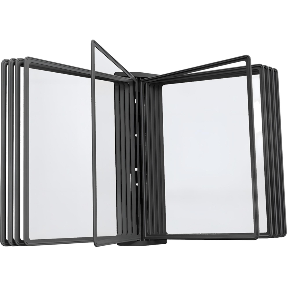 Демосистема настенная А4, 10панелей,черный с черными кантами