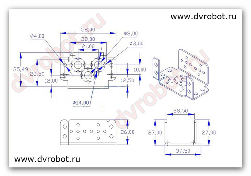 Сборка - кронштейн наклона 2.0