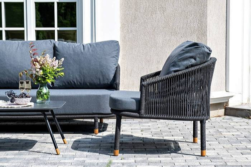 "Верона" лаунж-зона 5-местная плетеная из роупа (веревки)