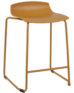 Табурет пластиковый полубарный Papatya X-Treme Sled Pro, темно-желтый