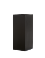 Кашпо TREEZ Effectory - Black Stone - Высокий куб - Антрацит
