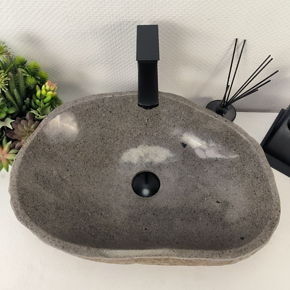 Раковина из речного камня RS-65016 51*37*15 0857