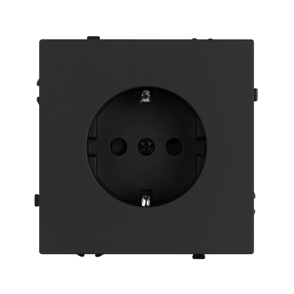 Механизм электрической розетки SCT-NOBE-MEU1-SFPL-BK (230V, 16A) (Arlight, -) 054277