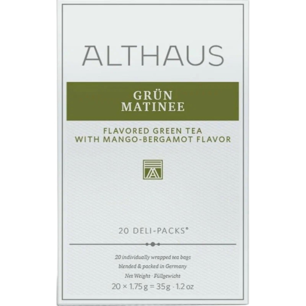 Чай зеленый аром. Althaus Grün Matinee