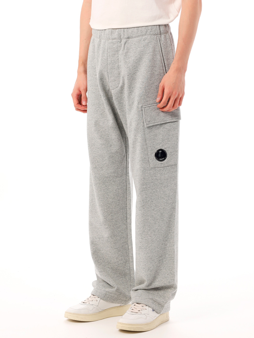 Брюки C.P. Company Diagonal Raised Fleece Cargo Lens Grey