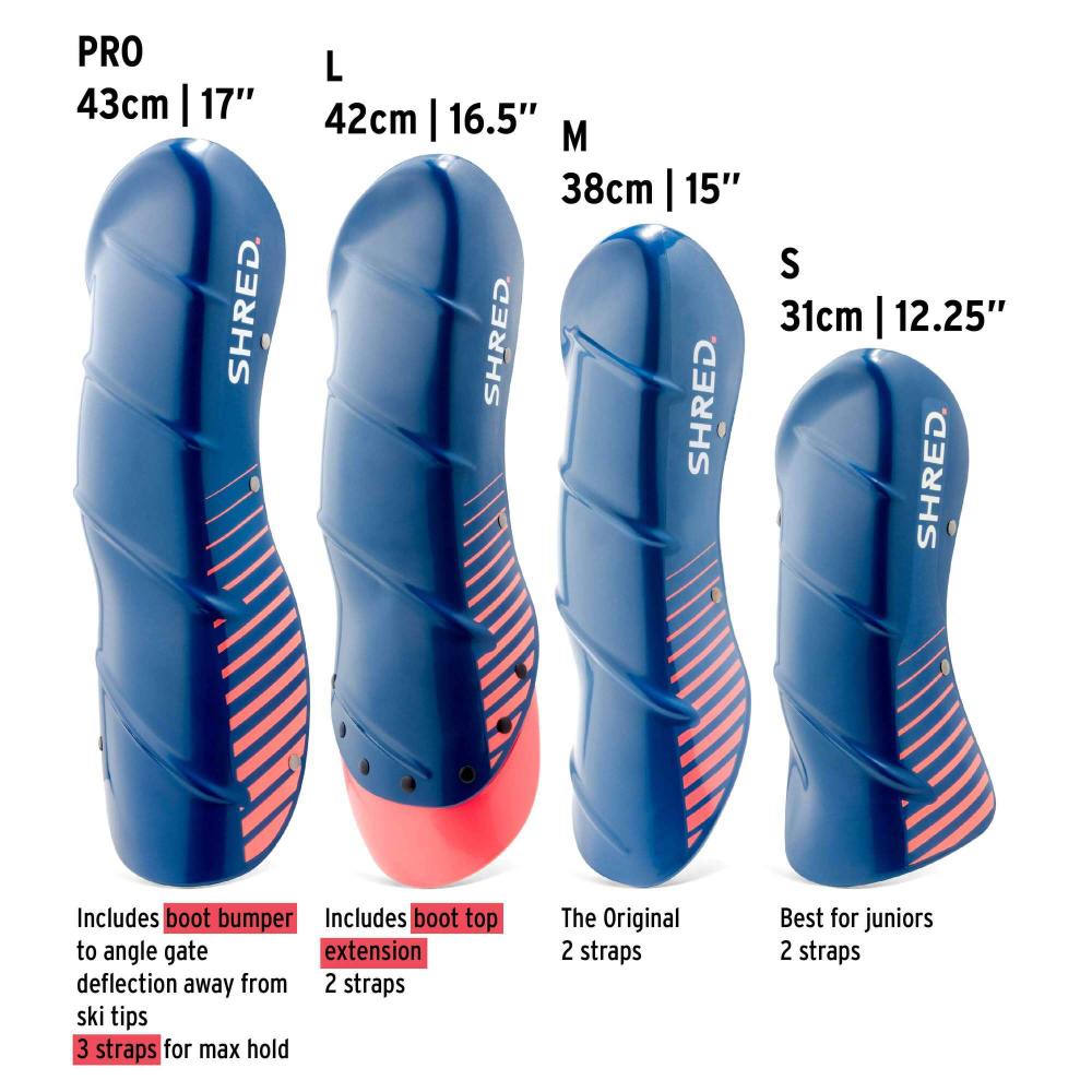 SHRED GUSGSJ11 SHIN GUARDS NAVY BLUE/RUST - защита голени взр PRO ( 43 см )