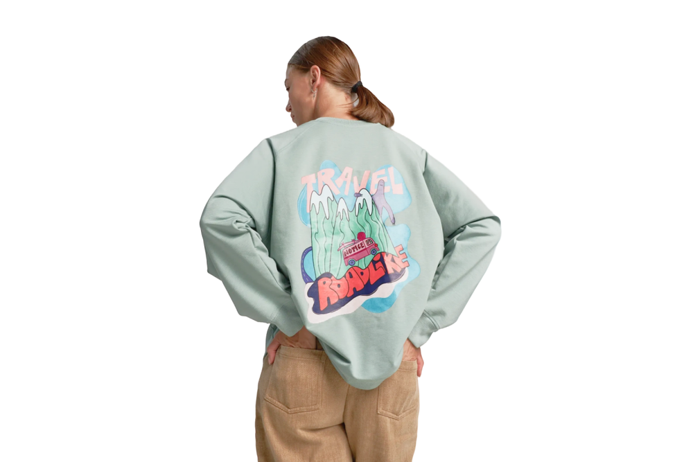 Свитшот RoadLike Mountain monster S, мятный