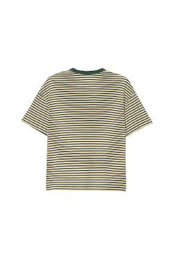 ZARA X BENITO ANTONIO ФУТБОЛКА В ПОЛОСКУ, ЗЕЛЕНОВАТЫЙ