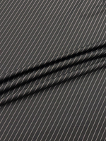 Шерсть с вискозой и эластаном костюмно-плательная Versace темно-синяя в розовую полоску