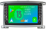 Магнитола для Toyota Land Cruiser 105 1998-2007 - Airoc AB-1121 (кнопки и крутилки), Android 13, TS20, 6/128Гб, SIM-слот, CarPlay