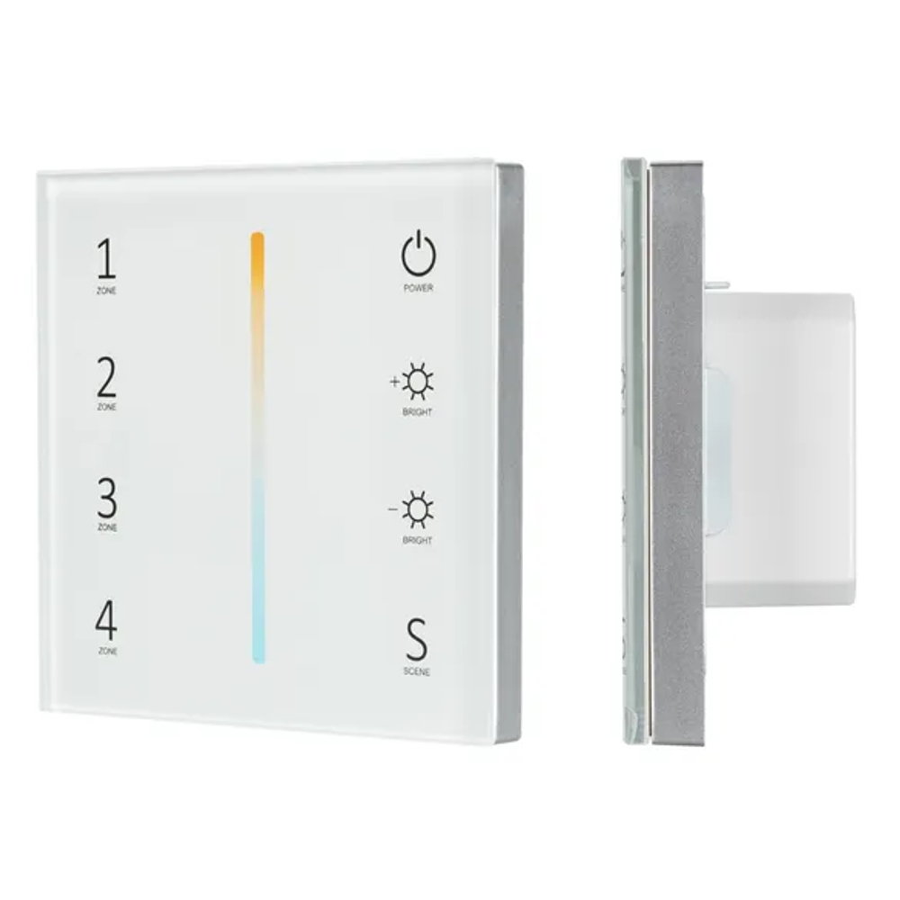 Панель Sens SMART-P38-MIX White (230V, 4 зоны, 2.4G) (Arlight, IP20 Пластик, 5 лет) 027118