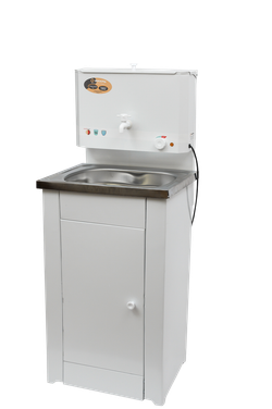 Умывальник дачный "Комфорт" ВИХРЬ с подогревом, нержавейка, белый