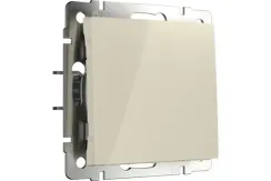 Выключатель Werkel 1-клавишный проходной слоновая кость 25784