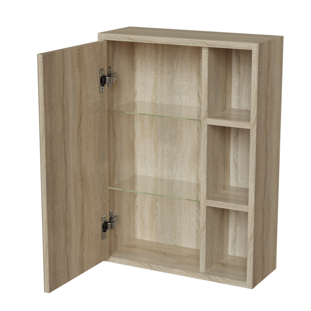 Зеркальный шкаф МИЛТОН-50 Дуб сонома (ЛДСП)