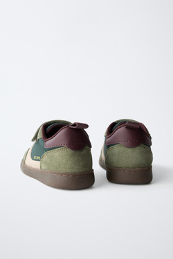 ZARA КРОССОВКИ В СТИЛЕ РЕТРО, ЗЕЛЕНЫЙ