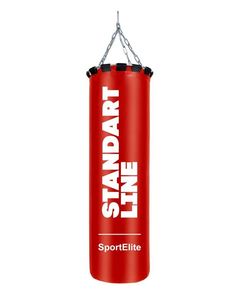 Мешок боксерский SportElite STANDART LINE 60см, d-26, 15кг, красный