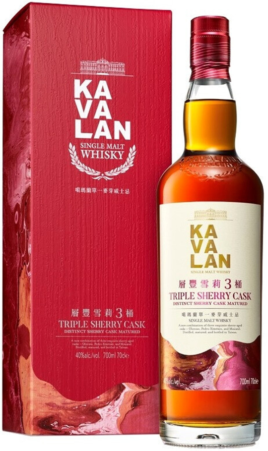 Виски Kavalan, Triple Sherry Cask, 0,7 л