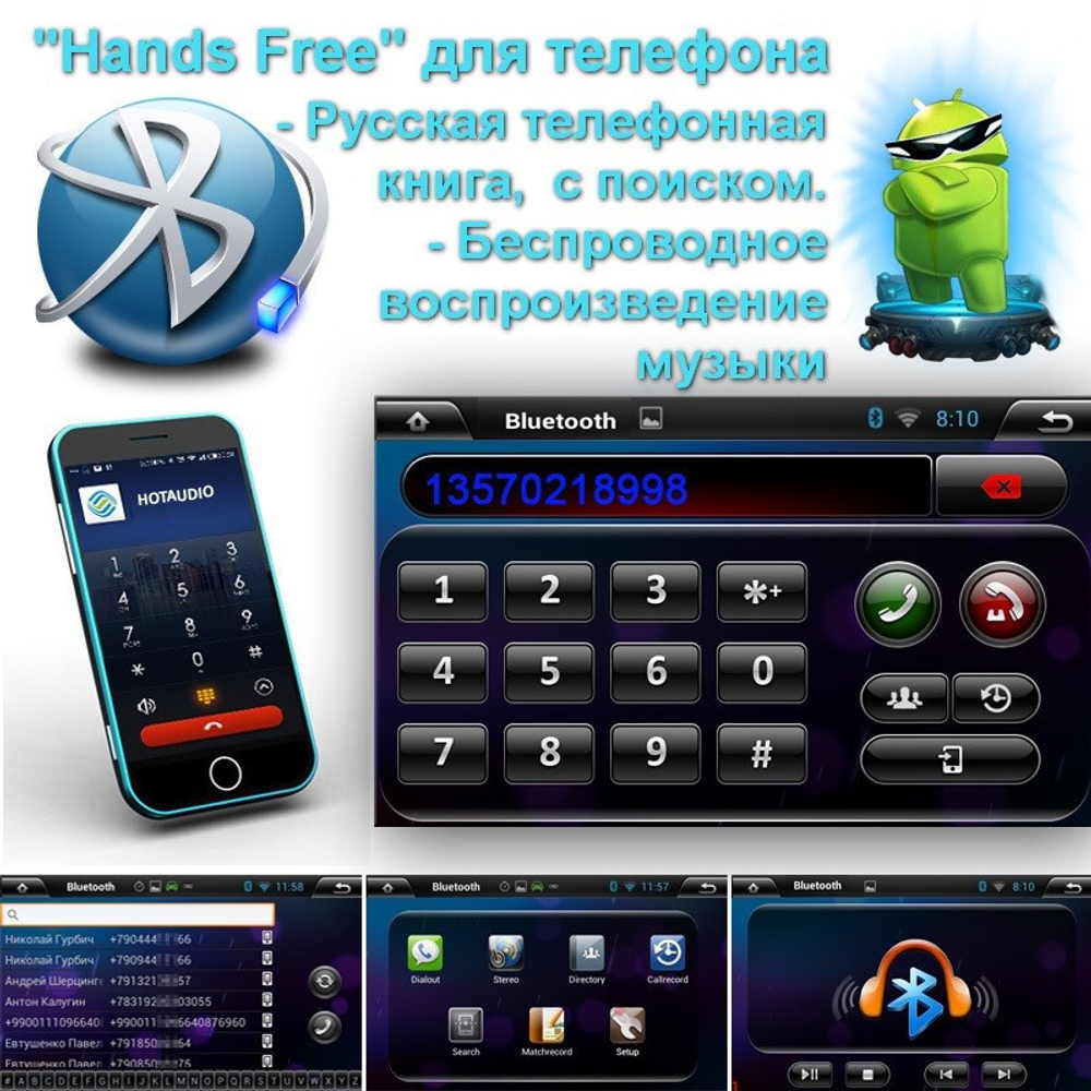 Магнитола для Toyota Camry 2006-2011 - Roximo RM-1108 Android 12, 8-ядер,  4/64Гб, SIM-