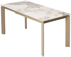 Стол CORNER 120 GLOSS LUXURY PANDORA SOLID CERAMIC / TAUPE, ®DISAUR