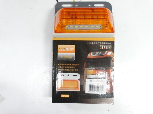 Фонарь габарит. бок. /Г-3302/ с подс. колеса и поворот. желт. светод. 12 В (Автоэлектроконтакт)