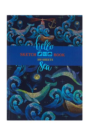 Скетчбук 100л. А5 7БЦ BG "Hello sea"