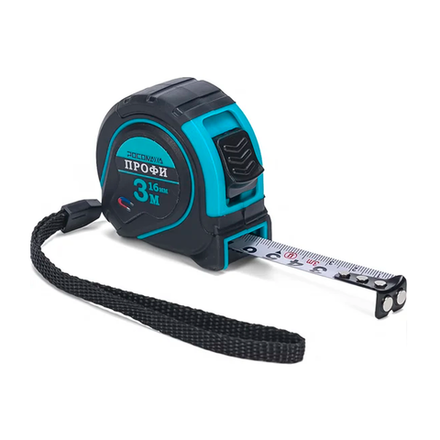 Рулетка в обр.корпусе ПРОФИ с магнитом (3,0 м; 16 мм) "РОСОМАХА" (602316)