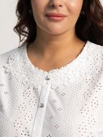 Блуза Петуния (белая) Б15945-20М LT Collection