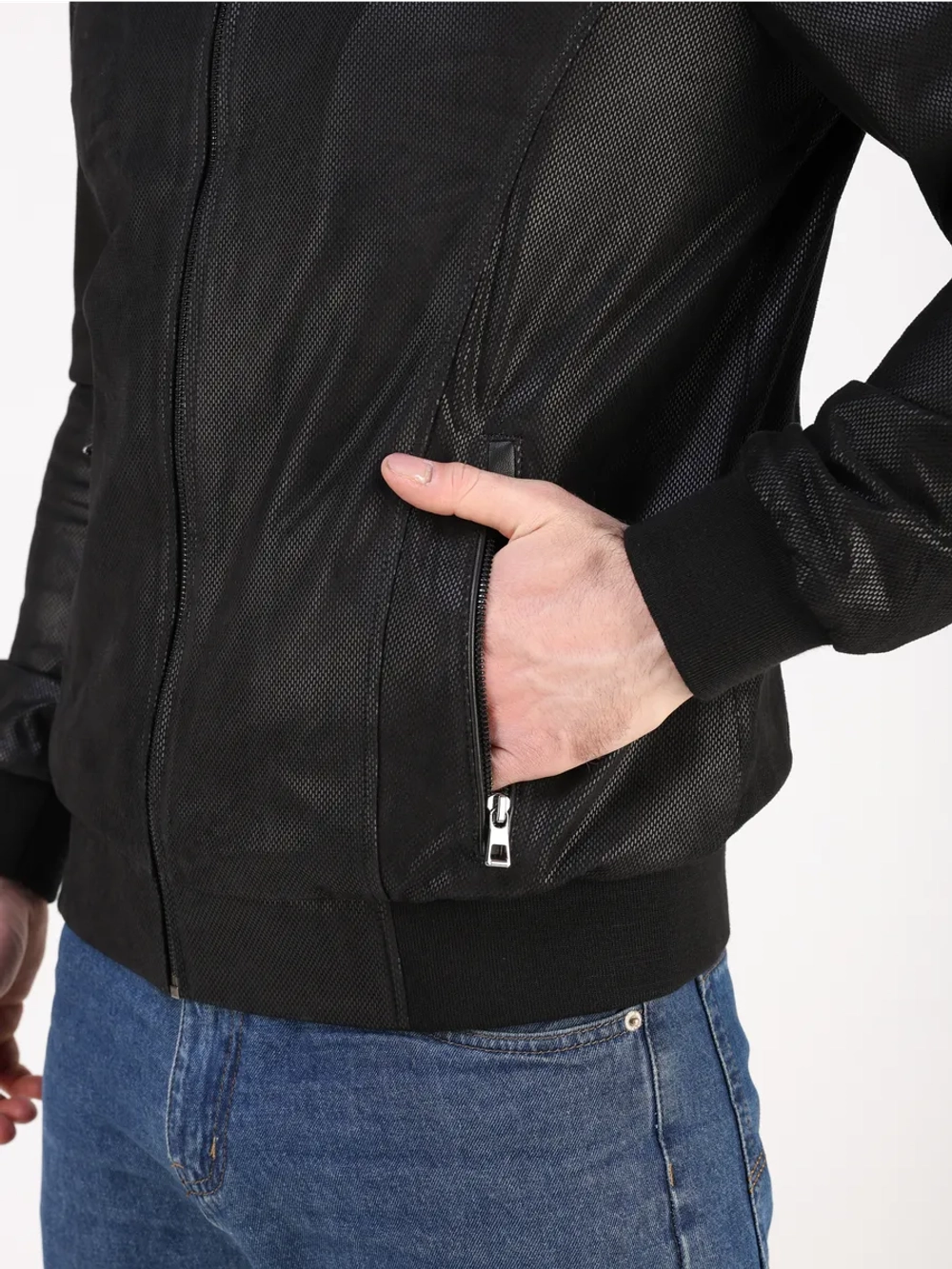 Кожаная куртка демисезонная замшевая натуральная