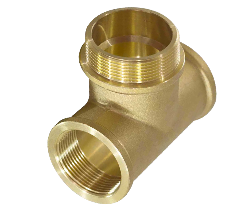 Тройник латун 3/4 Г. х 3/4 Ш. х 3/4 Г.  ViEiR  (80/5шт)