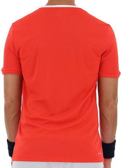 Мужская теннисная футболка Lotto Squadra II Tee PL - cliff red