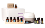 Набор эфирных масел doTERRA «Эфирный дом», 9х15 мл и 1х5 мл с диффузором и подставкой