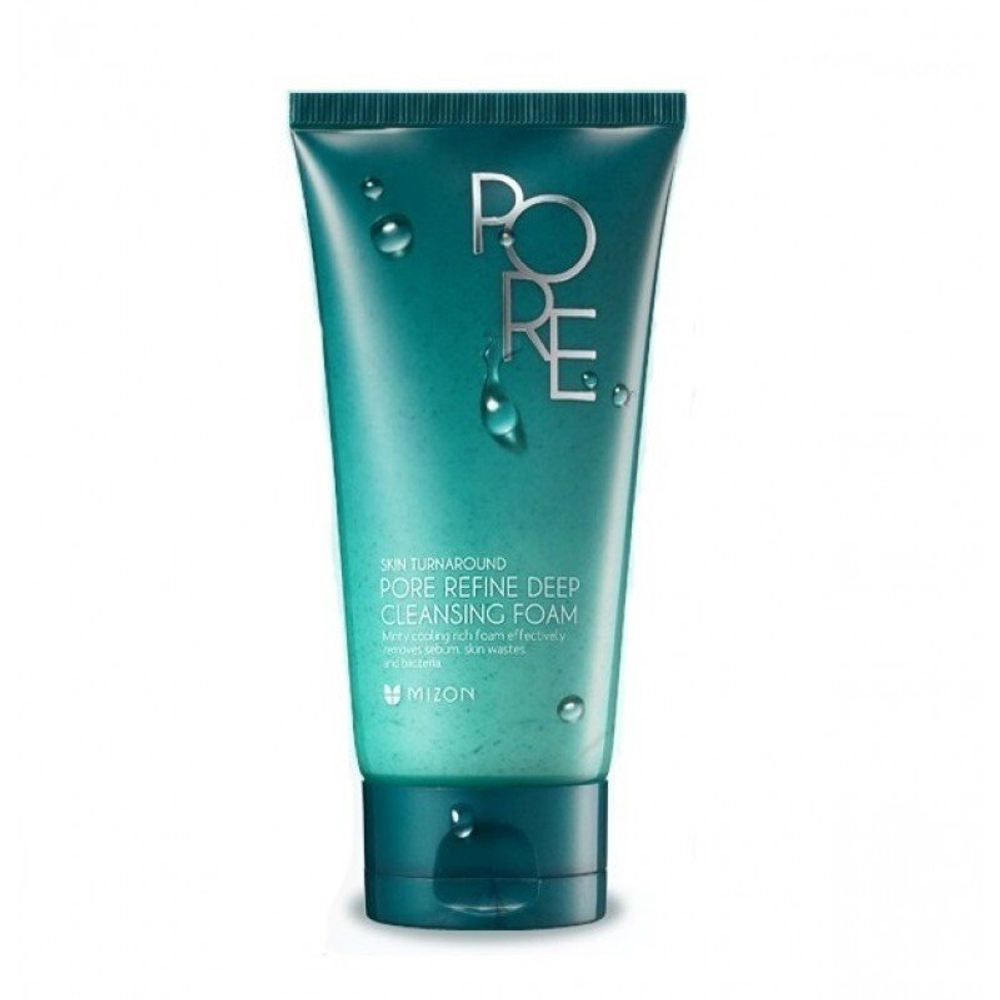 Mizon Pore Refine Deep Cleansing Foam пенка с мятой для жирной, проблемной кожи с расширенными порами