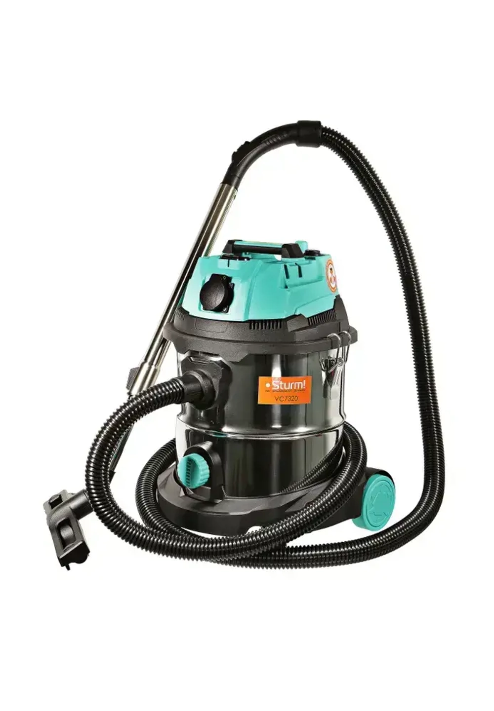 Промышленный пылесос 1700Вт, 20л, САМООЧИСТКА, шланг 3м, Sturm! VC7320