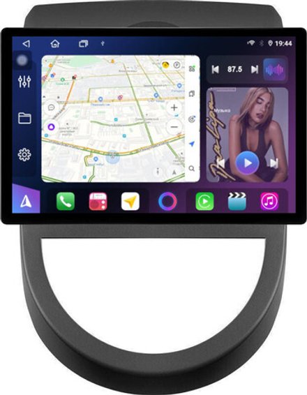 Магнитола для KIA Soul 1 2008-2011 - FarCar BX877 монитор 13" 2K QLED на Android 13, TS10, 6+128, CarPlay, 4G SIM-слот