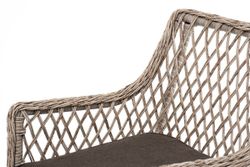 "Эспрессо-80 L" обеденная группа плетеная, цвет бежевый