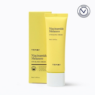Осветляющий, придающий сияние крем для лица c ниацинамидом и витаминным комплексом TRIMAY Niacinamide Melazero Vita Blanc Cream(50 мл)