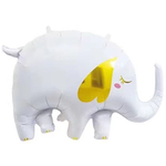 Шар Фольгированный Слоник белый (Белый)