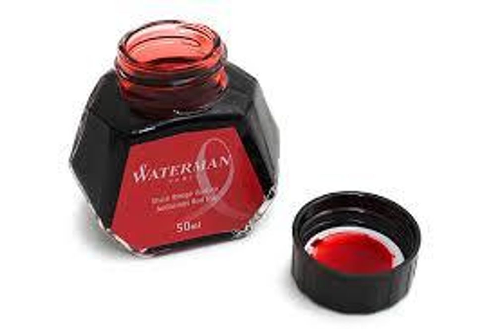 Флакон с чернилами Waterman для перьевой ручки Red (S0110730)