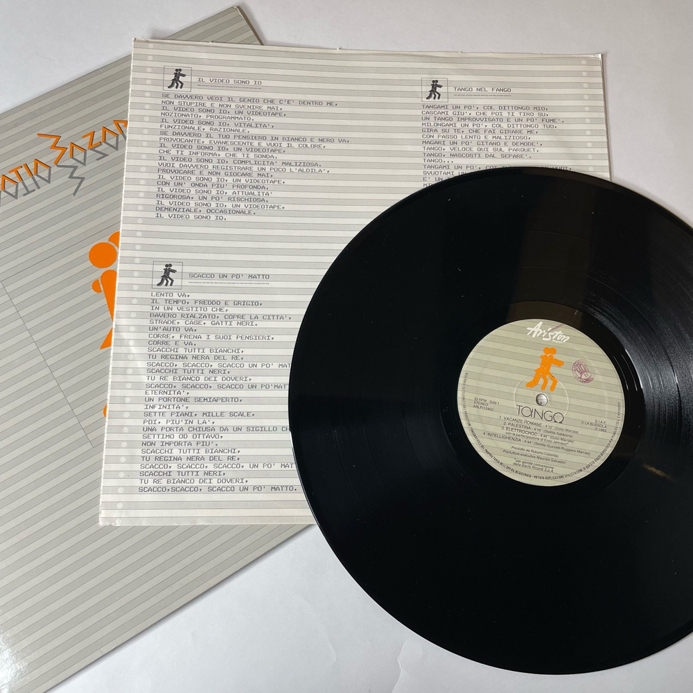 Винтажная виниловая пластинка LP Matia Bazar Tango (Италия 1983) Vacanze Romane