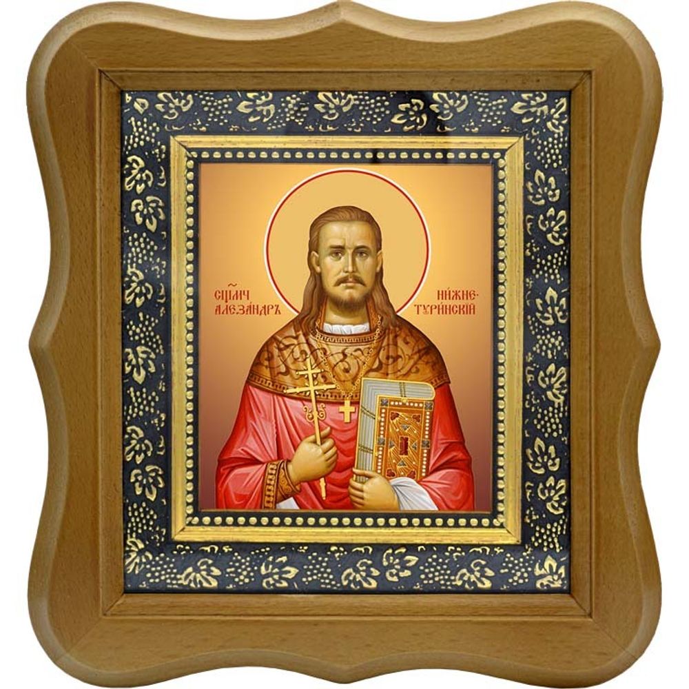 Александр (Адрианов) Нижнетуринский священномученик, пресвитер. Икона на холсте.