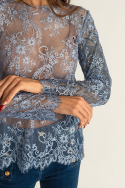 Кружевной лонгслив