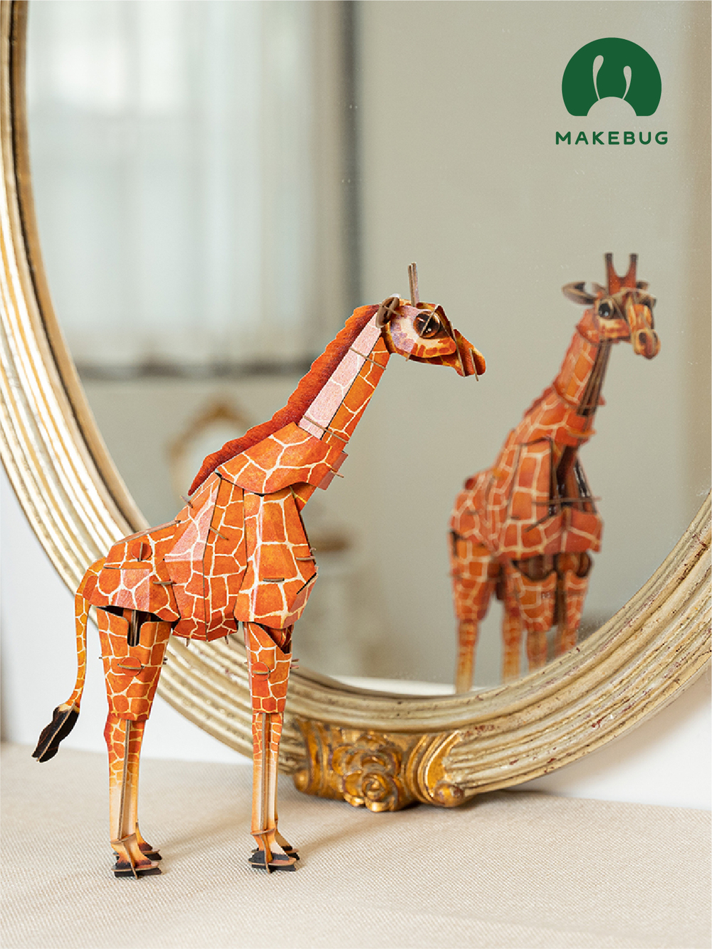 Картонный 3D пазл конструктор Makebug Bring Nature Home