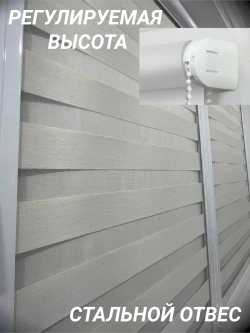 Рулонные шторы День-Ночь 55х140 см