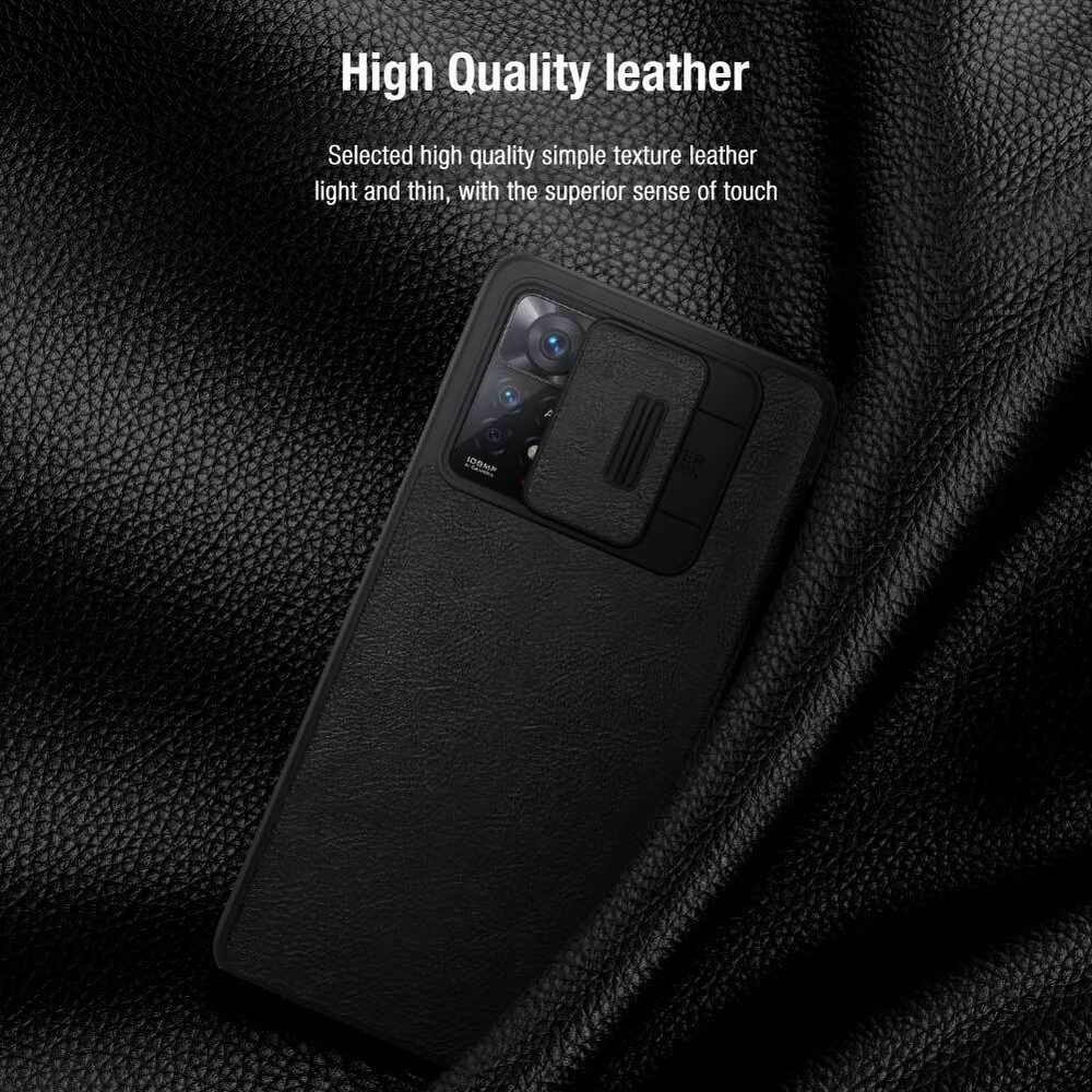 Кожаный чехол-книжка Nillkin Leather Qin для Xiaomi Redmi Note 11 Pro