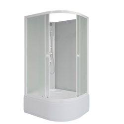 Душевая кабина Niagara (Ниагара) Promo P90/80/40L/MT/BK с высоким поддоном, 90х80х195