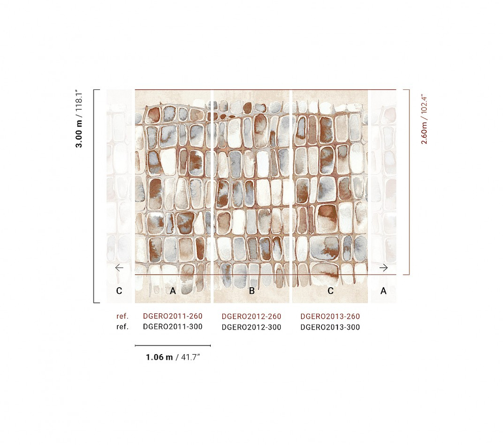 Панно Khroma Erosion Salina Russet DGERO2011-2013